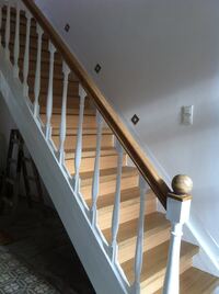 Treppe, neu, restauriert